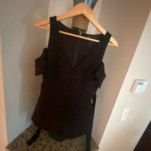 Black BCBG Max Azria off the shoulder top